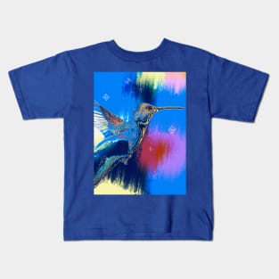 Hovering Hummingbird Artwork Kids T-Shirt